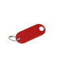 Wedo 262811802 Lot de 100 Porte-Clés avec Anneau Rouge