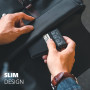 VULKIT Porte Cartes de Crédit avec Poches EDC et Fenêtre d'identification RFID Bloquant Le Portefeuille de Carte Pop Up Portefeu