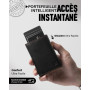 MYSHION Portefeuille Pop Up pour Homme avec Poche à Monnaie, Portefeuille Trifold avec Fenêtre d'Identité, Porte-Cartes Intellig