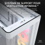 CORSAIR Frame 4500X LX-R RGB Link Boîtier PC Moyen-Tour en Verre Panoramique – Système de Fixation du Ventilateur InfiniRail, Pe