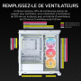 CORSAIR Frame 4500X LX-R RGB Link Boîtier PC Moyen-Tour en Verre Panoramique – Système de Fixation du Ventilateur InfiniRail, Pe