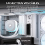 CORSAIR Frame 4500X LX-R RGB Link Boîtier PC Moyen-Tour en Verre Panoramique – Système de Fixation du Ventilateur InfiniRail, Pe