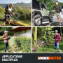 WORX Nettoyeur Haute Pression sans Fil Brushless 20V Hydroshot WG633E, Outil Mobile sans raccord d'eau Fixe, livré ave 1 Batteri