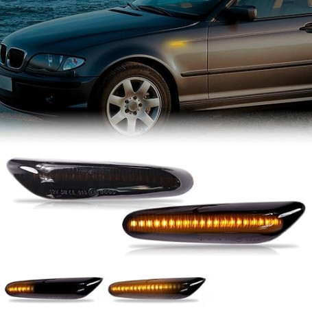 Hacreyatu Clignotant latéral dynamique LED Indicateur Pour E60 E61 E81 E82 E88 E46 E90 E91 E92 E93 X3 E83 X1 E8