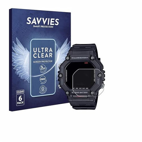 savvies Protection Ecran pour Casio AE-1600H 6 Pièces - Film Protection Ultra Clair