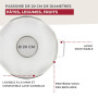 Fackelmann 28331 Passoire tamis inox, passoire, tamis, tamis de cuisine, passoire de cuisine, Acier inoxydable, 20 x 9,5 cm, Gri