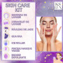 Skin care, Skincare kit, coffret soin visage femme, coffret cadeau femme anniversaire, idee cadeau femme, guasha pour visage, ro