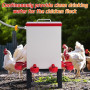 Abreuvoir Automatique pour Poules, 11 L, en Acier Inoxydable, avec Valve Flottante, Bol d'eau, Support de Sol et Tuyau, pour Cai