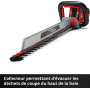 Einhell Taille-haies sans fil ARCURRA 18/55- Solo Power-X-Change (18V, Longueur de coupe 55cm, collecteur de taillures) Livré sa