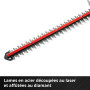 Einhell Taille-haies sans fil ARCURRA 18/55- Solo Power-X-Change (18V, Longueur de coupe 55cm, collecteur de taillures) Livré sa