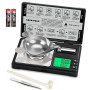 GRAM PRES Balance numérique de haute précision, 50 g/0,001 g, mini balance numérique de poche, balance en mg pour peser poudres,