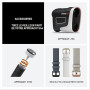 Garmin Approach® S44 Essential Golf GPS Smartwatch Écran AMOLED Fonctionnalités sur Le Terrain Lunette en Aluminium argenté avec