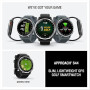 Garmin Approach® S44 Essential Golf GPS Smartwatch Écran AMOLED Fonctionnalités sur Le Terrain Lunette en Aluminium argenté avec