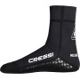 CRESSI Resilient Pro Neoprene Socks-Chaussons Unisex Néoprène 3 mm Noir Système Anti Sable “Smooth Glideskin Sandproof” avec Sem