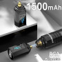 Kit de Machine à Tatouer Rotative Sans Fil POSEIDON avec 20 Cartouches d'Aiguilles,Encres & 2 Batteries Rechargeables | Pistolet