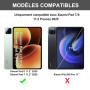 JADEMALL Coque Clavier pour Xiaomi Pad 8/8 Pro/Xiaomi Pad 7/7 Pro 11.2" 2026/2025, AZERTY Clavier Français Détachable Magnétique
