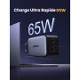 UGREEN Nexode 65W Prise Chargeur Triple USB C Charge Rapide Tech GaNInfinity Compatible avec iPhone 17 Pro Max Air 16 15 14 13 1