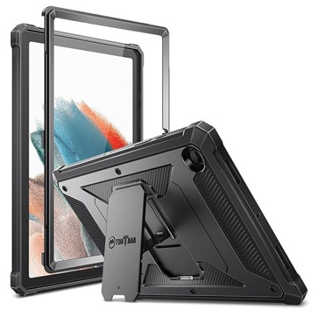 FINTIE Coque Antichoc pour Samsung Galaxy Tab A8 2021 10.5 Pouces - Étui avec Protection d'Écran et Béquille Intégrée Housse Rob