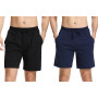 Irdcomps Bas de Pyjama Homme Coton Pantalon Shorts Bermuda Court Doux Short Jogging Sport Décontracté Vêtements de Nuit Élastiqu