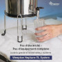 Weeplow® Neptune - Système de Filtration d'Eau par Gravité 11 Litres AISI 304 avec 2 Eléments de Purification O'Pure 2, Robinet