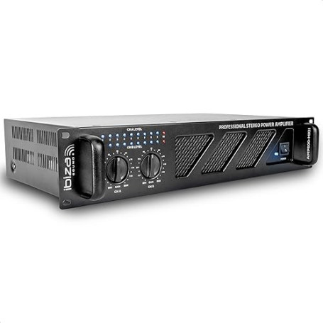 Ibiza AMP800-MKII Amplificateur Sono Professionnel 2x600W – Amplificateur de Puissance Stéréo Rackable 19” avec Entrées RCA/Jack