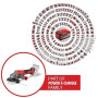Einhell Professional Meuleuse d’angle Ø125mm sans fil AXXIO 18/125 Q Li- Solo Power X-Change (18V, moteur sans charbon, Protecti