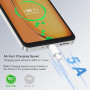YLK 1M Cable USB 5A Rapide pour Xiaomi Redmi Note 14/14 Pro/13/13 Pro/12/12 Pro/11/11s/POCO X7/POCO M7 Pro/Xiaomi 15/15 Ultra/14