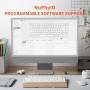 nuphy Clavier mécanique Air75 V3, Clavier 75% à Profil Bas avec molette, Clavier Gaming Hot Swap Compatible Bluetooth/2,4 GHz/US