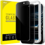 JETech Protection D'écran Anti-Espion pour iPhone 17 Pro 6,3 Pouces, Film en Verre Trempé avec Outil d'Installation Facile, Lot