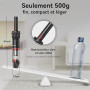 Akitas Aspirateur à Main sans Fil Puissant H2 – Ultra-léger 0,5 kg, Jusqu’à 26 Min d’Autonomie, Filtre HEPA & Acier, Accessoire