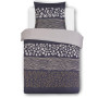 Vision - Parure de lit Réversible Wild - Set de Housse de Couette 140x200 cm avec 1 taie d'oreiller pour lit 1 Personne - 100% C