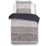 Vision - Parure de lit Réversible Wild - Set de Housse de Couette 140x200 cm avec 1 taie d'oreiller pour lit 1 Personne - 100% C