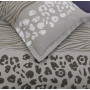 Vision - Parure de lit Réversible Wild - Set de Housse de Couette 140x200 cm avec 1 taie d'oreiller pour lit 1 Personne - 100% C