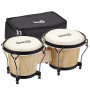 Rockjam RJ-100300 7 "et 8" Bongo sertie de sac rembourré et clé de réglage naturel