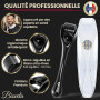 Dermaroller Cheveux et Barbe 0,5mm - Microneedling pour visage - Soin Peau, Barbe et cuir Chevelu - Derma Roller pour Repousse d