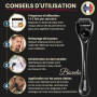 Dermaroller Cheveux et Barbe 0,5mm - Microneedling pour visage - Soin Peau, Barbe et cuir Chevelu - Derma Roller pour Repousse d