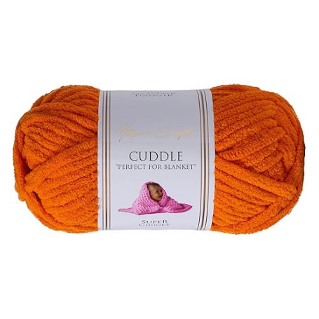 Utopia Crafts Cuddle Laine Chenille, Fil Chenille, Pelote de Laine à Tricoter Super Épaisse de 100 g (60 m), Moelleuse, Douce, F