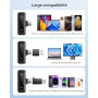 WARM BOX Microphone de Lavalier sans Fil pour iPhone,iPad,téléphone Android,2-Pack Mini Microphone avec réduction du Bruit, appa