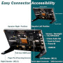 GeeekPi Écran Tactile capacitif de 7 Pouces, Moniteur HDMI IPS 1024x600, écran LCD avec Double Haut-Parleur pour Raspberry Pi 5/