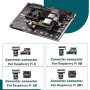 GeeekPi Écran Tactile capacitif de 7 Pouces, Moniteur HDMI IPS 1024x600, écran LCD avec Double Haut-Parleur pour Raspberry Pi 5/