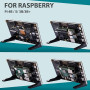 GeeekPi Écran Tactile capacitif de 7 Pouces, Moniteur HDMI IPS 1024x600, écran LCD avec Double Haut-Parleur pour Raspberry Pi 5/