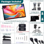 GeeekPi Écran Tactile capacitif de 7 Pouces, Moniteur HDMI IPS 1024x600, écran LCD avec Double Haut-Parleur pour Raspberry Pi 5/