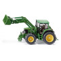 SIKU 3652 – Tracteur John Deere avec Chargeur Frontal, 1:32, Métal/Plastique, Vert, Chargeur Frontal Mobile, Cabine de Conduite