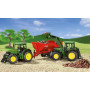 SIKU 3652 – Tracteur John Deere avec Chargeur Frontal, 1:32, Métal/Plastique, Vert, Chargeur Frontal Mobile, Cabine de Conduite