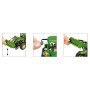 SIKU 3652 – Tracteur John Deere avec Chargeur Frontal, 1:32, Métal/Plastique, Vert, Chargeur Frontal Mobile, Cabine de Conduite