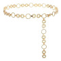 JASGOOD Ceinture Femme Dorée Chaine de Taille en Métal Ceinture Chaine Réglable Tendance pour Jeans Robe Jupe