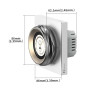 Aqara Cadran à Écran Tactile V1 UE, avec Neutral, 2 Interrupteurs Électriques & 6 Interrupteurs sans Fil, Contrôle Appareil/Scèn