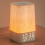 LIORQUE Réveil Lumineux Simulateur d'Aube, Reveil Simulateur d'Aube sur Lampe de Chevet LED, Lampe de Reveil avec 30 Sons pour D