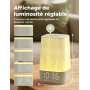 LIORQUE Réveil Lumineux Simulateur d'Aube, Reveil Simulateur d'Aube sur Lampe de Chevet LED, Lampe de Reveil avec 30 Sons pour D