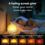 Réveil Lumineux Simulateur d'Aube, Reveil Matin avec 7 Sonneries, Lampe de Chevet 20 Niveaux de Luminosité, 30 Sons Naturels, Sn